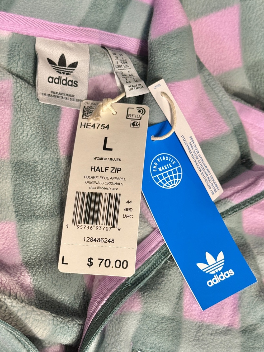 adidas Originals Quarter-Zip Polar Fleece - Picture 9 of 10